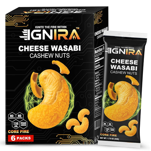 Cheese Wasabi Cashew Nuts Crunchy Roasted Cashew Nuts, Nutrient-Rich Protein-Powered Snack, Flavored