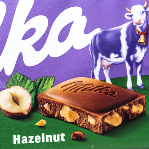 100g Milka Hazelnuts Chocolate