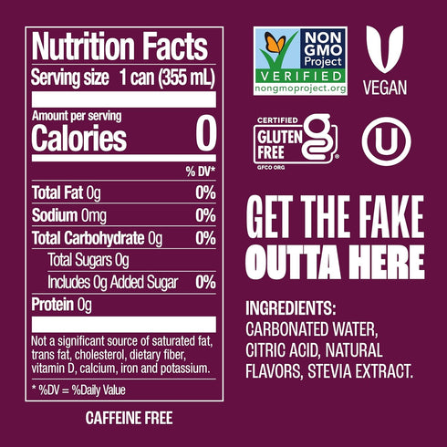 12 (Pack 12) Zevia Zero Sugar Soda, Black Cherry, Ounce Cans