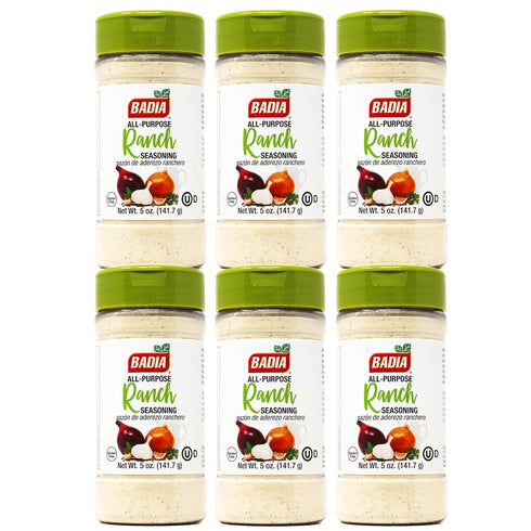 Badia Ranch All Purpose Seasoning, 5 Ounce - Pack of 6, Off White with Parsley
