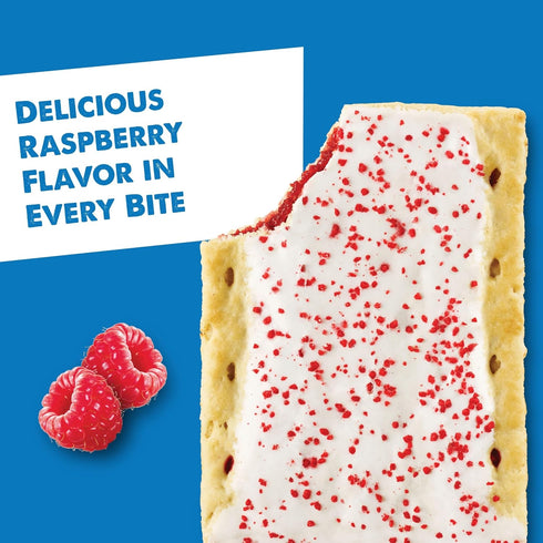 Pack, (8 Pop-Tarts Toaster Pastries, Breakfast Foods, Kids Snacks, Value Frosted Raspberry Pop-Tarts)