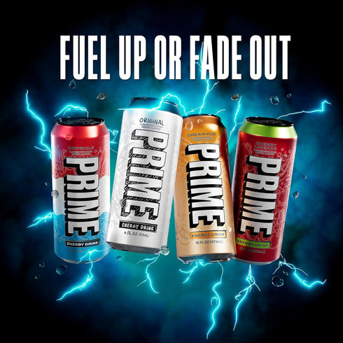 200mg 355mg Free,16 12 Pack PRIME Energy CHERRY LIMEADE, Zero Sugar Energy Drink, Caffeine and of Electrolytes