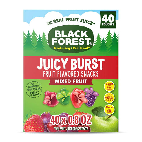 Black Forest, Juicy Burst, Fruit Flavored Snacks, Mixed Fruit Flavors, A Juicy