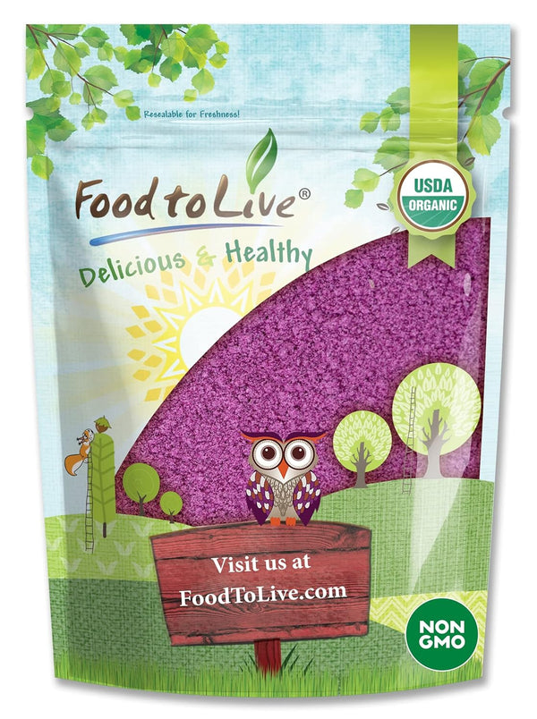 Food to Live Organic Purple Sweet Potato Powder, 3 Pounds Non-GMO, 100%