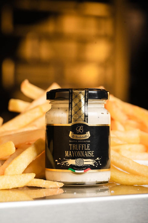 3,17 oz (90 100% La Rustichella - Black Truffle Mayonnaise gr) - Made in Italy | Gluten-Free, Cholesterol-Free
