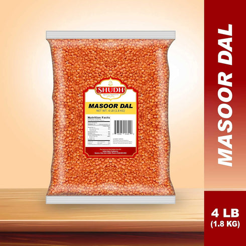 IndianBlend 4lb Masoor Dal / Red Split Lentils