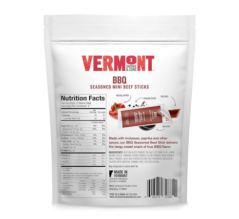 Vermont Smoke & Cure Abf BBQ Beef Sticks, 3 Oz