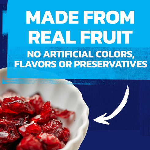 50% 20 Oz Ocean Spray Craisins, Less Sugar Dried Cranberries, Dried Fruit, Pouch