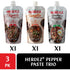 HERDEZ Pepper Paste Trio – Chipotle (Hot), Guajillo (Medium), Ancho and Pasilla (Mild) – Squeeze Pouch with Easy Close Twist Cap – 7oz Squeeze Pouch – Dried Chile Pepper Alternative