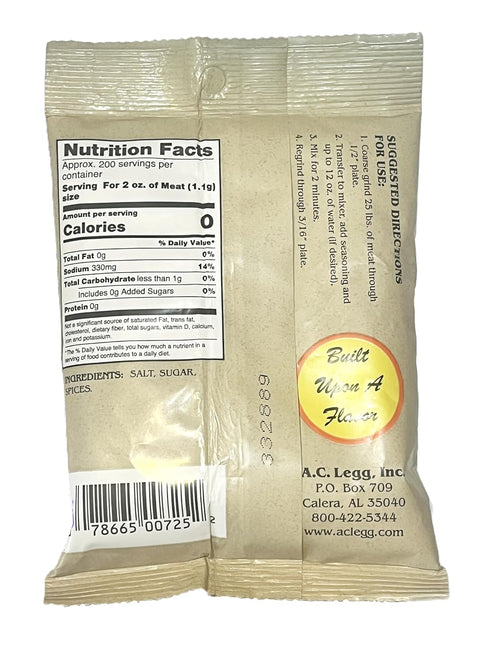 A.C. Legg Old Plantation Seasonings - Blend 7 Pork Sausage Seasoning
