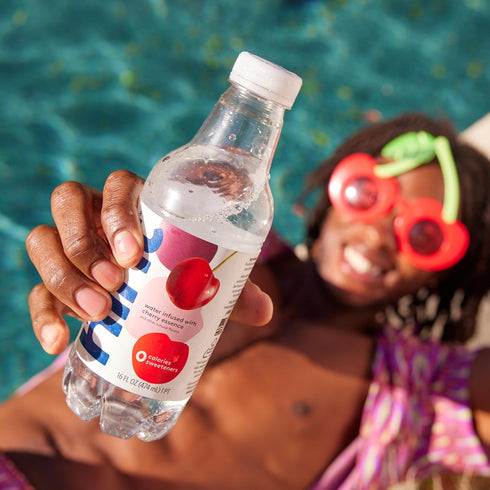 16 Oz (Pack 24) Hint Fruit-Infused Bottled Water, Cherry - Sugar Free Flavored Water with Zero Calories, Naturally