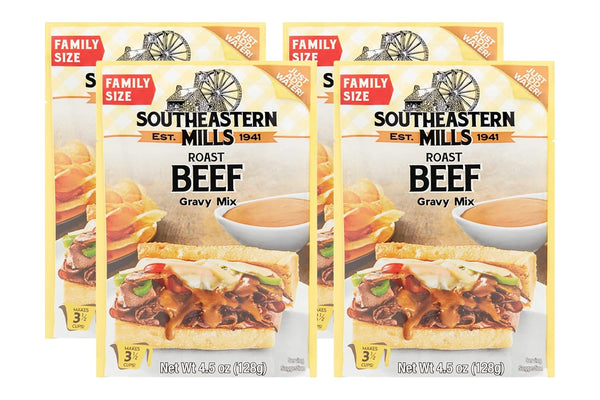 Southeastern Mills Gravy Mix, Roast Beef Gravy Mix, Custom Blend of Spices & Seasonings,