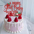 Gankbite A Berry Sweet Baby Is On The Way Cake Topper Glitter Strawberry Baby Shower Decoration For Girls