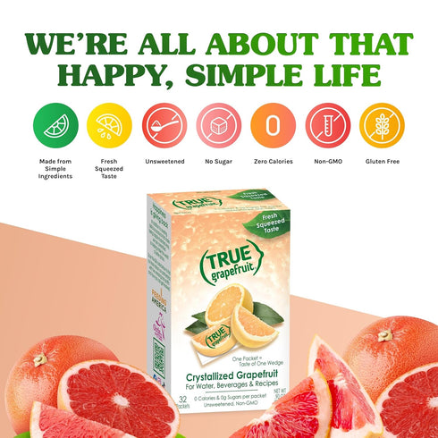 500ct (Pack 1) 0 Packets Packets True Grapefruit of - Water Enhancer - Bulk Dispenser - Calorie Drink Mix For Water