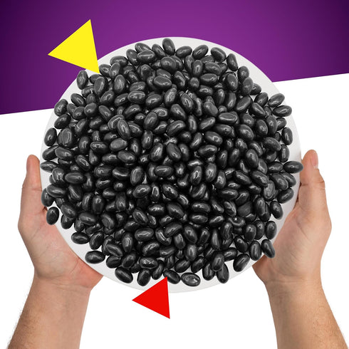 2 Black Licorice Jelly Beans | Pound Bag | Black Jelly Beans Bulk | Old Fashioned Candy for Buffet, Snacking & Gifting