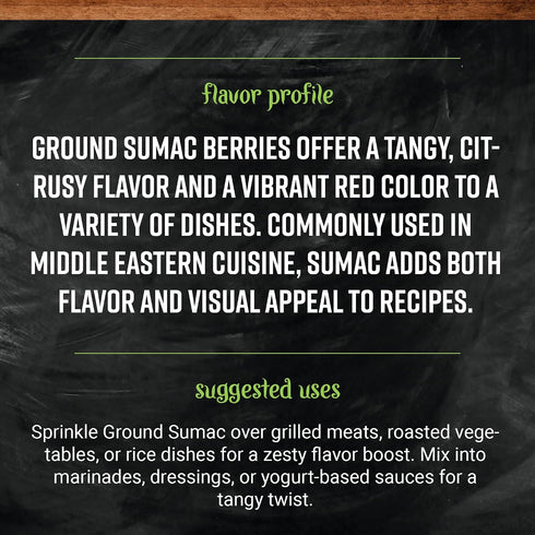16 Frontier Bulk Sumac Berries, Ground, Ounce
