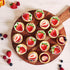45PCS Edible Strawberry Cupcake Toppers Wafer Paper Starwberry Cake Decoration Sweet Berry Strawberry Happy Birthday
