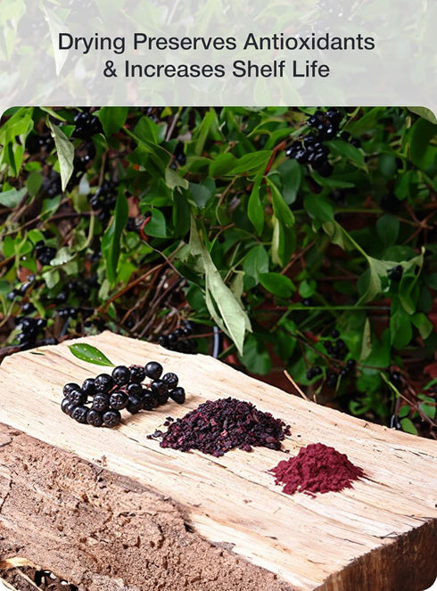 (12 Green Valley Superfoods Organic Aronia Berry Juice Powder, Chokeberry, Antioxidant Rich Anthocyanins Ounce)
