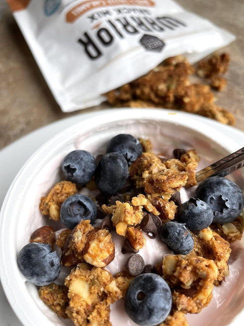 9 BeeFree Warrior Mix Gluten Free Granola - Chunky Granola Bites | Paleo, Low Carb, Grain Free, Preservative Free, Oat