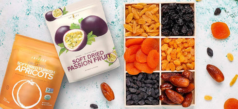 3.5 oz (100gr) 6 Amphora Conventional Soft Dried Passion Fruit per pouch (Case of pouches)