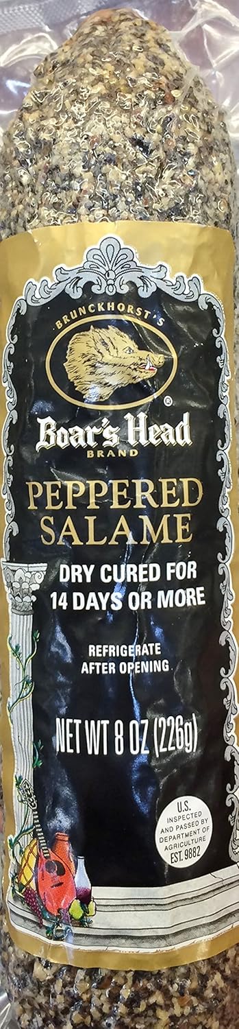 Boar's Head , Peppered Salame, 8 Ounce