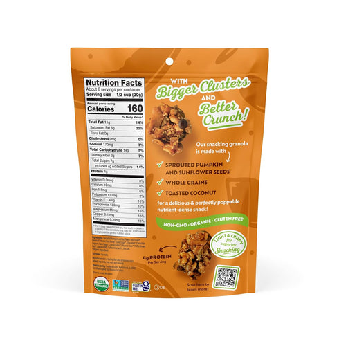8oz Go Raw Chocolate Peanut Butter Snacking Granola, Pouch