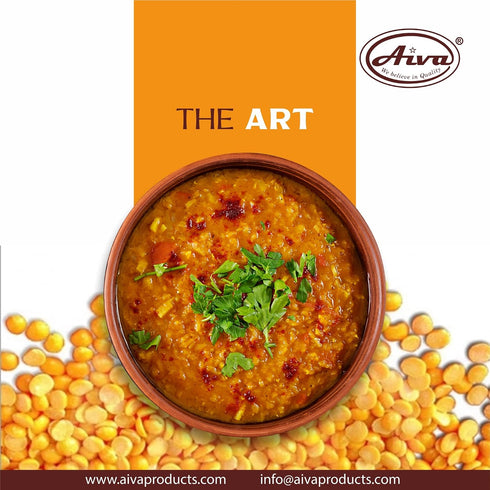 (4) Aiva Toor Dal | Split Pigeon Peas | Dal | Red Split Lentils | Pois Cajans Casse | Natural