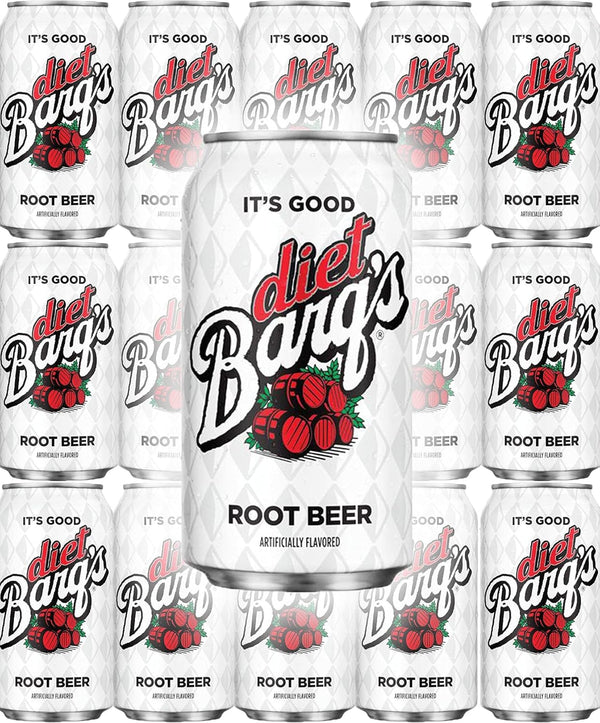 Barqs Diet Root Beer Soda, 12 Fl Oz, (Pack of 15, Total of