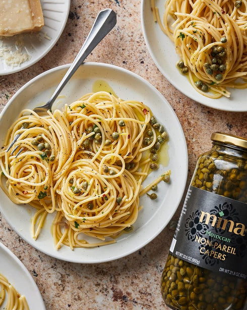 7 oz, Mina Capers Non Pareil Perfect Mediterranean Seasoning or Garnish, Moroccan Capers Jar, Made with only Caper