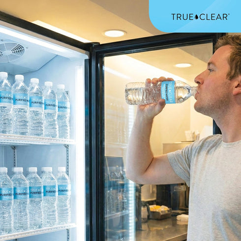 16.9 oz 24Pack, True Clear Purified Drinking Water, fl Bottles, BPAFree, Recyclable, Perfect for Lunches