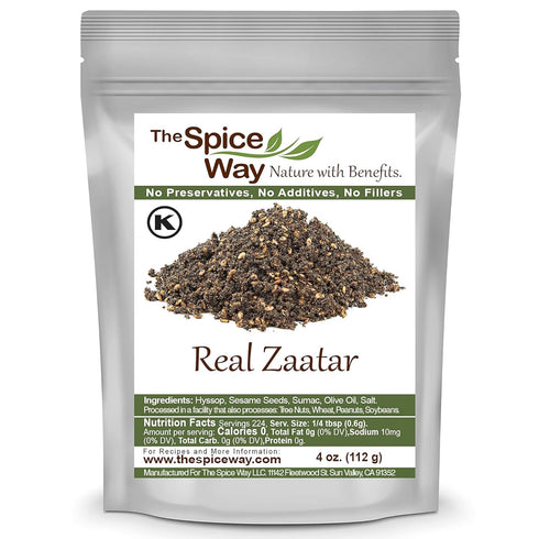 The Spice Way Real Zaatar with Hyssop Spice Blend, 4 oz, No Additives, No Preservatives