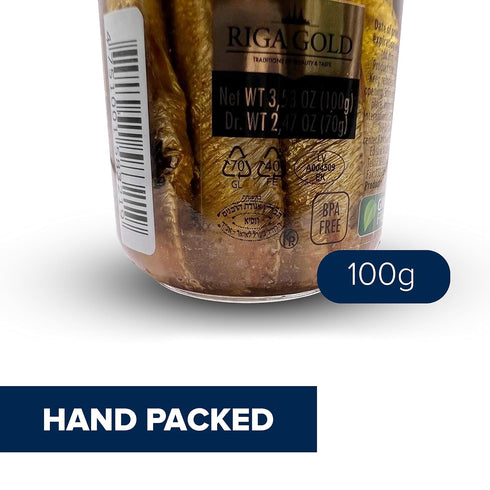 (Pack 3) Riga Gold Smoked Sprats in Oil - Wild Caught