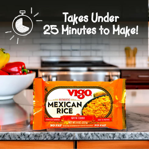 (8 (Pack 12)) Vigo Authentic Mexican Rice with Corn, No Fat Ounce