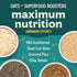 15 oz (10 Easy Morning Overnight Oatmeal Mix, Organic Ingredients, Naturally Gluten-Free, No Sugar Added, Soak and Go