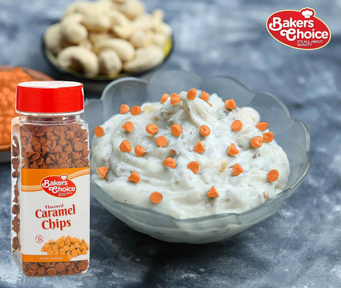 Baker's Choice 9 oz. Caramel Flavored Chocolate Chips, Non Dairy, Kosher