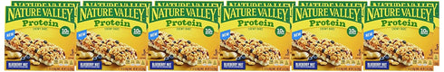 5 7.1 OZ (Pack 12) Nature Valley Protein Granola Bars, Blueberry Nut, Chewy Snack Bars, Bars