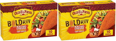 Old El Paso Bold Taco Dinner Kit with Nacho Cheese Flavored Stand