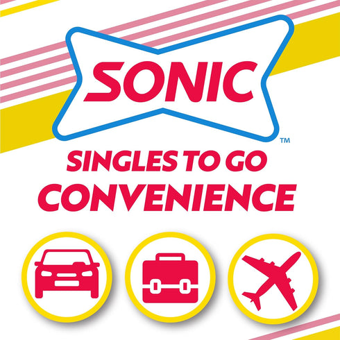 6 6 (36 Sonic Singles to Go Powdered Drink Mix, Strawberry Lemonade, Sticks per Box, Boxes included Sticks Total)