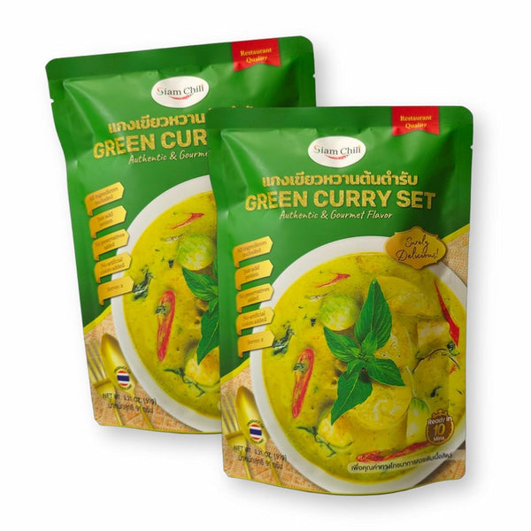 Generic Siam Chili Thai Green Curry All-in-One Meal Kit Set 3.21 Oz. /