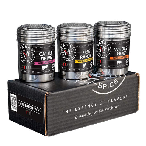 Casa M Spice Co Mini Ranch Pack Spice Seasoning Set Low Sodium