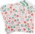 GeeRic 100 12 12 Inch,X'Mas Christmas Waxed Deli Paper Sheets for Cookies, Pcs Food Basket Liners for Sandwiches Fries