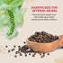 52USA 18 oz 39 oz, 2 Set Whole Black Peppercorns + Himalayan Pink Salt (Fine Grain) Salt and Pepper Grinder, Black