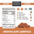 4 (8 (Pack 2) Lentil Telepathy Chocolate Breakfast Lentils, Crunchy High Protein Cereal & Granola Alternative, Plant