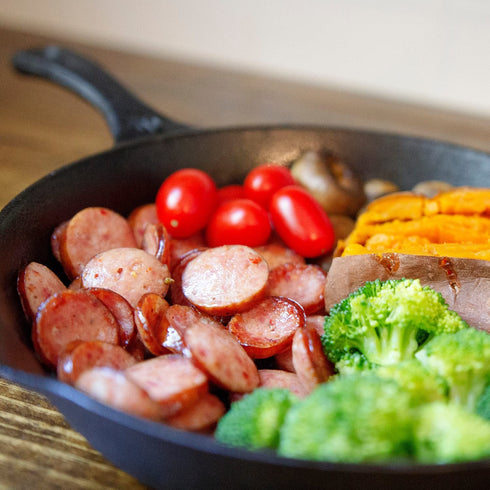 Kielbasa Whole30 (4 Pack, 14oz Pedersons Farms, Uncured Rope Sausage, Pork, Use/Freeze) ea - No Sugar Added, Keto