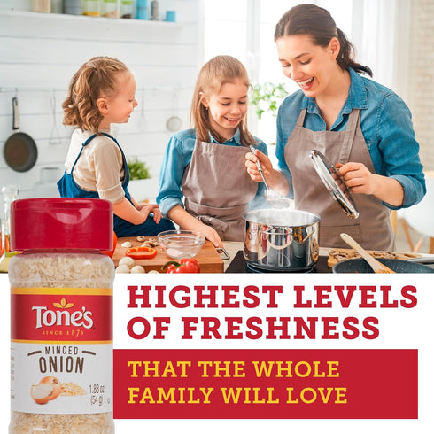 Tone's 1.88 Minced Onion, Ounce