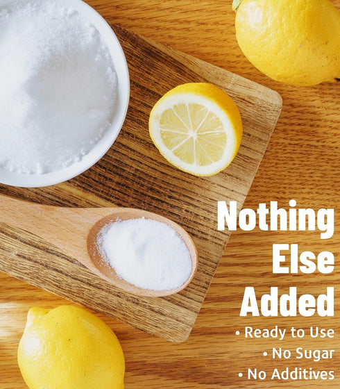 Egcina 18 oz 100% Pack Lemon Juice Powder - No Sugar, No Additives, Freshly Squeezed Pure Freeze-Dried Lemon Powder