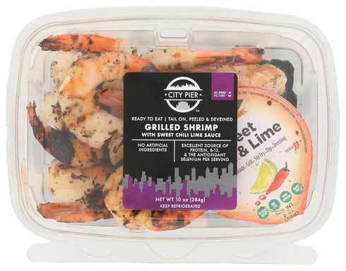 City Pier Grilled Shrimp with Sweet Chili Lime Sauce, 10 OZ