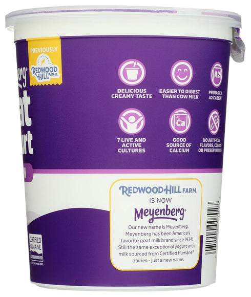 32 Meyenberg Goat Dairy, Yogurt Goat Plain, Ounce