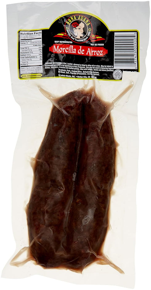 Dona Juana Delicias De Espana, Black Sausages with Rice (Morcilla de Arroz), 2 packs,
