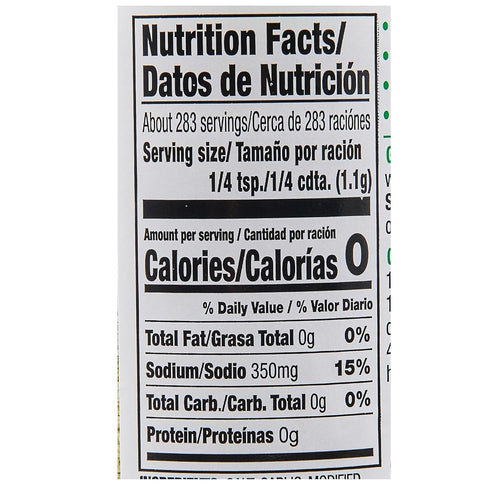 11 oz (Pack 2) Lawrys Garlic Salt, Coarse Ground with Parsley, No MSG Added, Kosher Certified, Flavorful Salt